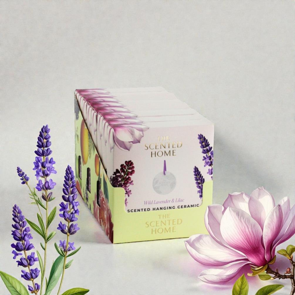 Ashleigh & Burwood Wild Lavender & Lilac Hanging Ceramic Extra Image 1